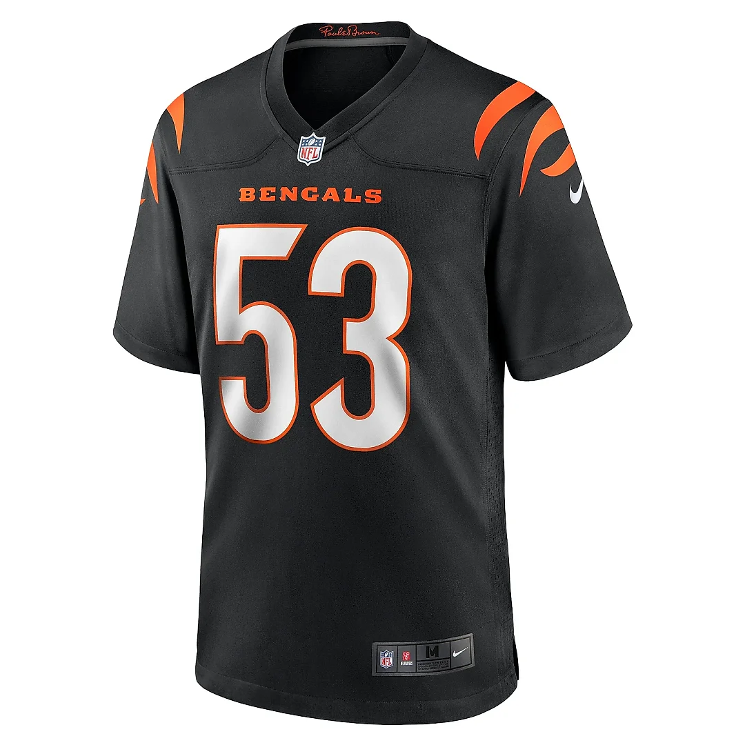 Zennovawear Men's Cincinnati Bengals TJ Pesefea Black Team Game Jersey