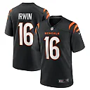 Zennovawear Men's Cincinnati Bengals Trenton Irwin Black Game Player Jersey
