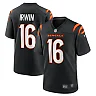 Zennovawear Men's Cincinnati Bengals Trenton Irwin Black Game Player Jersey