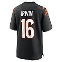 Zennovawear Men's Cincinnati Bengals Trenton Irwin Black Game Player Jersey