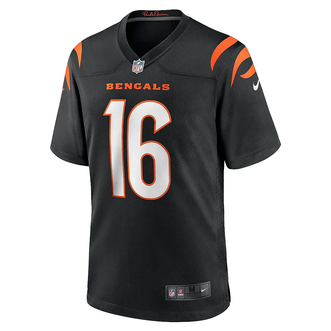 Zennovawear Men's Cincinnati Bengals Trenton Irwin Black Game Player Jersey
