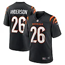 Zennovawear Men's Cincinnati Bengals Tycen Anderson Black Game Player Jersey