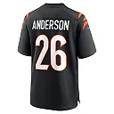 Zennovawear Men's Cincinnati Bengals Tycen Anderson Black Game Player Jersey