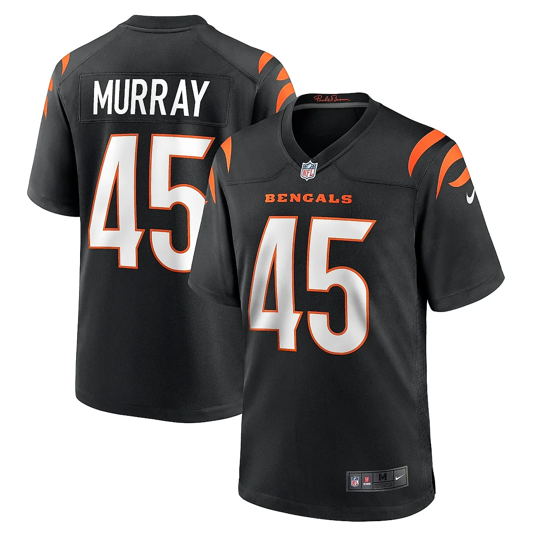 Zennovawear Men's Cincinnati Bengals Tyler Murray Black Team Game Jersey
