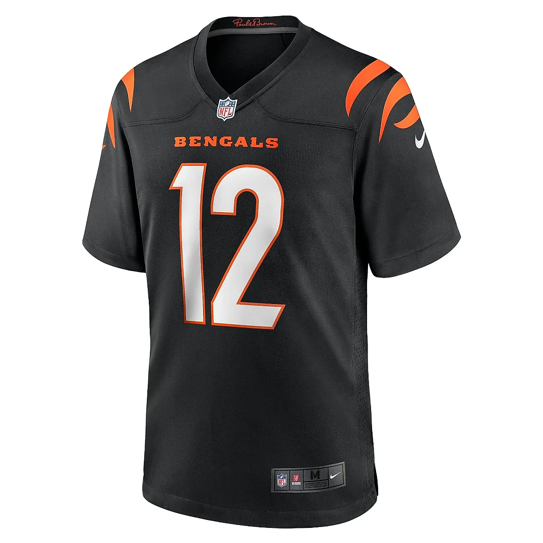 Zennovawear Men's Cincinnati Bengals Tyron Johnson Black Home Game Player Jersey