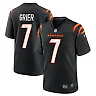 Zennovawear Men's Cincinnati Bengals Will Grier Black Team Game Jersey