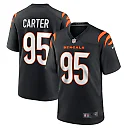 Zennovawear Men's Cincinnati Bengals Zach Carter Black Game Player Jersey