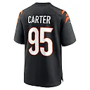 Zennovawear Men's Cincinnati Bengals Zach Carter Black Game Player Jersey