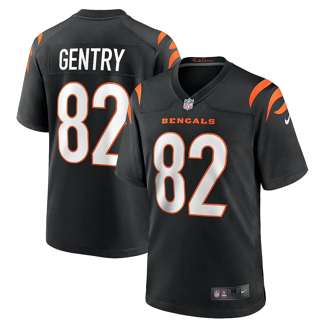 Zennovawear Men's Cincinnati Bengals Zach Gentry Black Game Jersey
