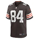 Zennovawear Men's Cleveland Browns Akins Brown Game Player Jersey
