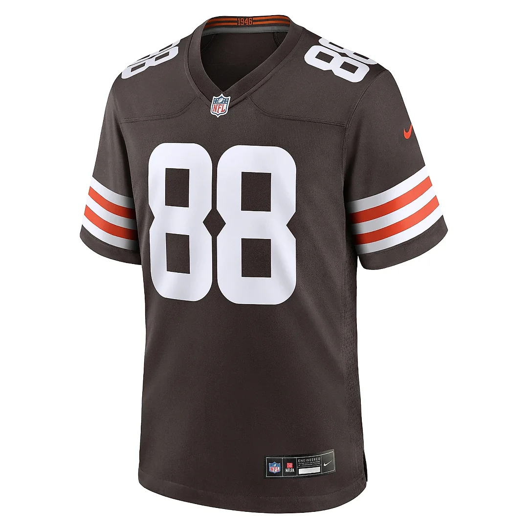 Zennovawear Men's Cleveland Browns Akins Brown Team Game Jersey