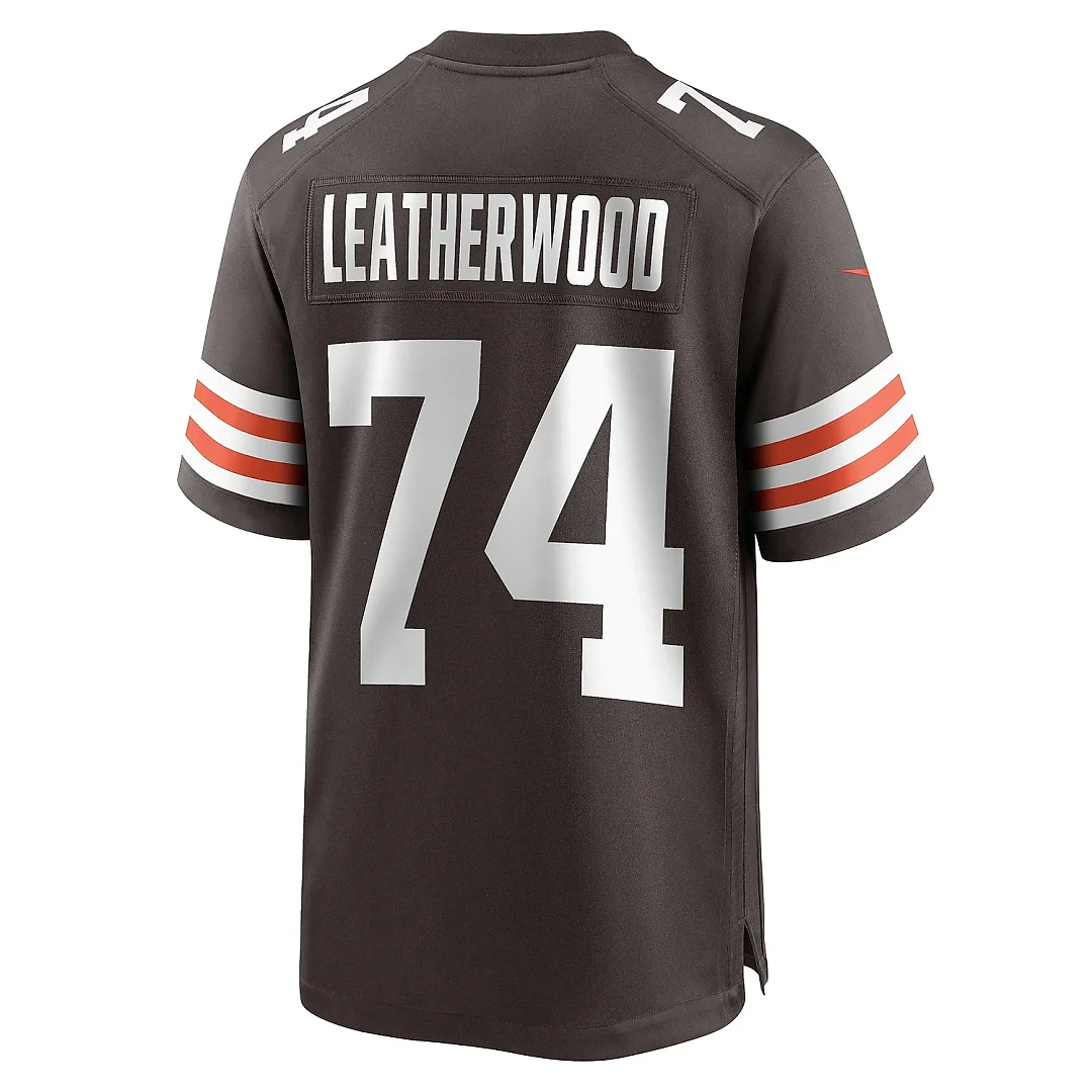 Zennovawear Men's Cleveland Browns Alex Leatherwood Brown Team Game Jersey