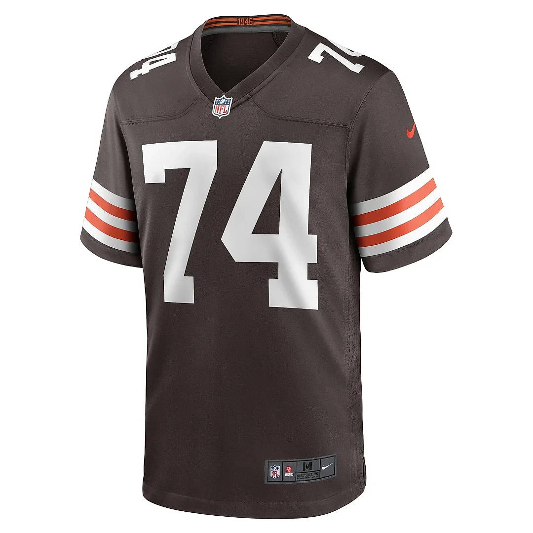 Zennovawear Men's Cleveland Browns Alex Leatherwood Brown Team Game Jersey