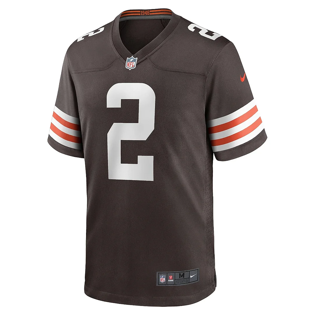 Zennovawear Men's Cleveland Browns Amari Cooper Brown Player Game Jersey