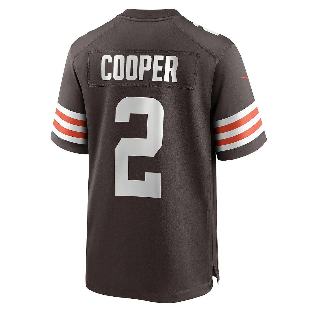 Zennovawear Men's Cleveland Browns Amari Cooper Brown Player Game Jersey