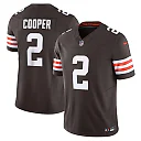 Zennovawear Men's Cleveland Browns Amari Cooper Brown Vapor F.U.S.E. Limited Jersey