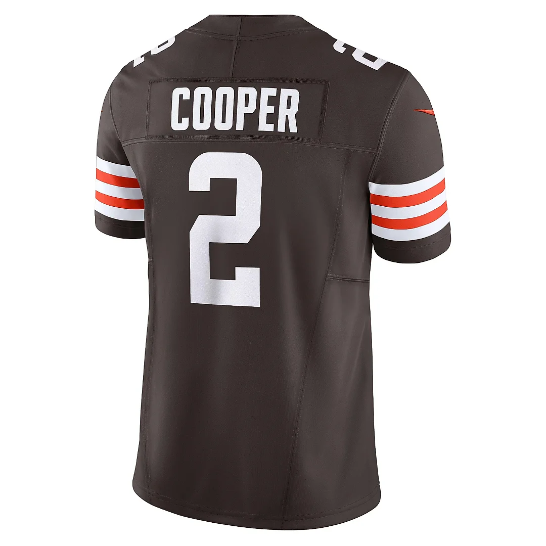 Zennovawear Men's Cleveland Browns Amari Cooper Brown Vapor F.U.S.E. Limited Jersey