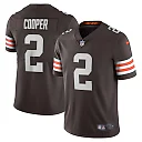 Zennovawear Men's Cleveland Browns Amari Cooper Brown Vapor Limited Jersey