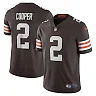 Zennovawear Men's Cleveland Browns Amari Cooper Brown Vapor Limited Jersey