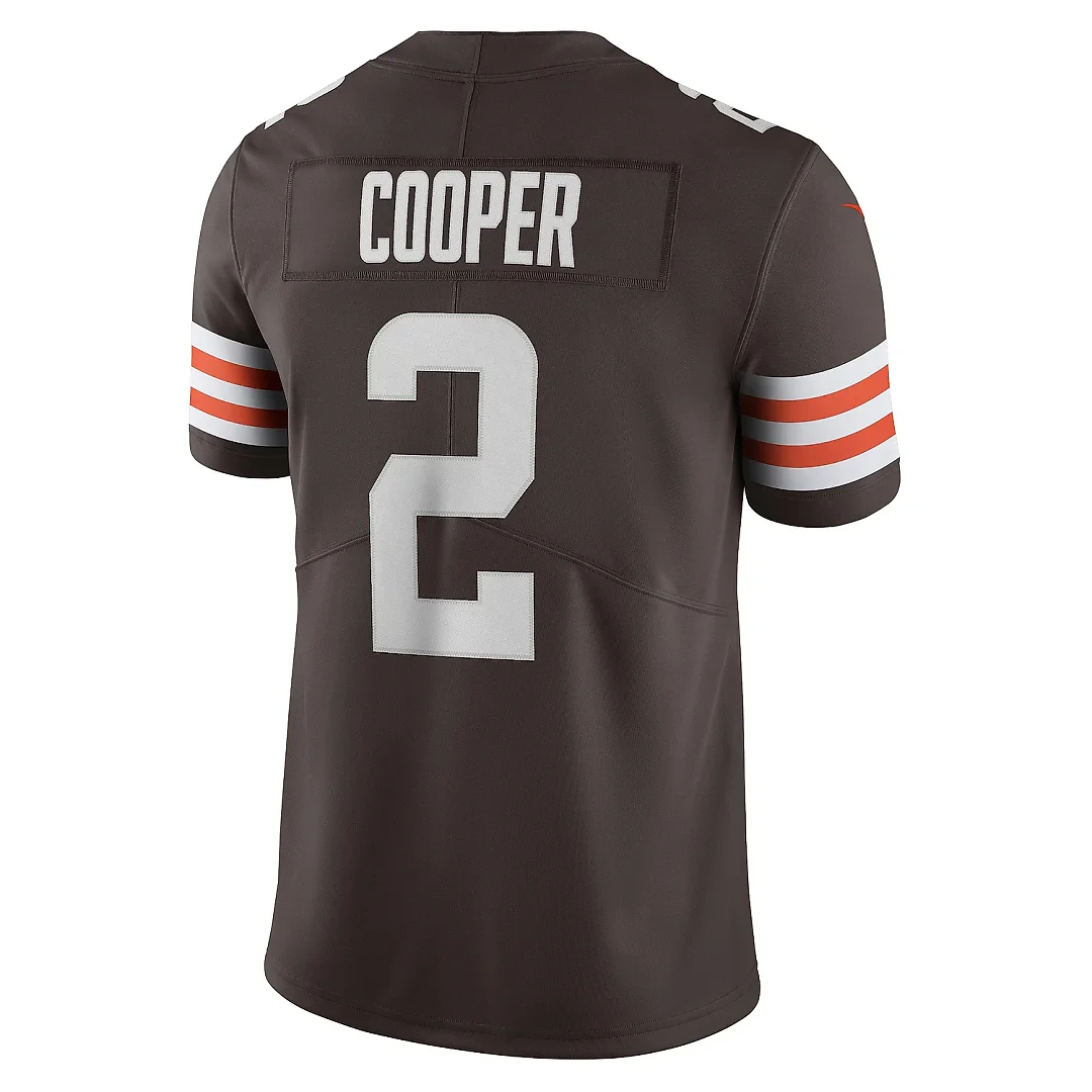 Zennovawear Men's Cleveland Browns Amari Cooper Brown Vapor Limited Jersey