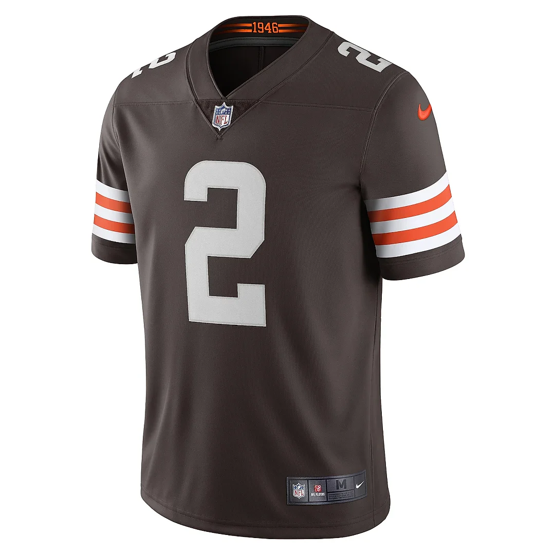 Zennovawear Men's Cleveland Browns Amari Cooper Brown Vapor Limited Jersey