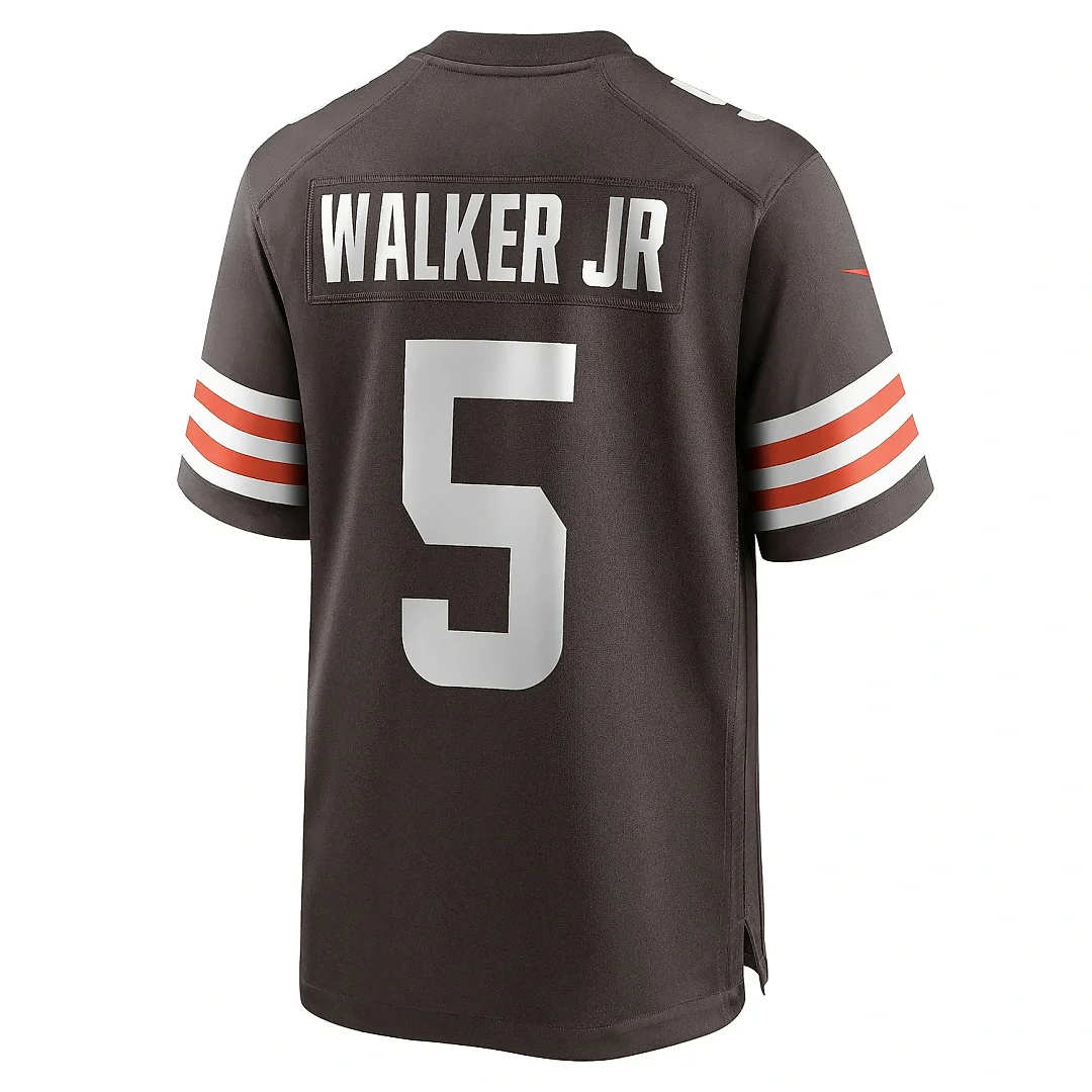 Zennovawear Men's Cleveland Browns Anthony Walker Jr. Brown Player Game Jersey