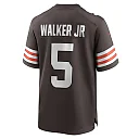 Zennovawear Men's Cleveland Browns Anthony Walker Jr. Brown Player Game Jersey