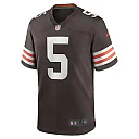 Zennovawear Men's Cleveland Browns Anthony Walker Jr. Brown Player Game Jersey