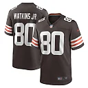 Zennovawear Men's Cleveland Browns Austin Watkins Jr. Brown Team Game Jersey