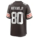 Zennovawear Men's Cleveland Browns Austin Watkins Jr. Brown Team Game Jersey