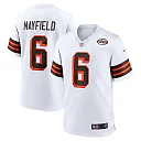 Zennovawear Men's Cleveland Browns Baker Mayfield White 1946 Collection Alternate Game Jersey