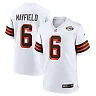 Zennovawear Men's Cleveland Browns Baker Mayfield White 1946 Collection Alternate Game Jersey