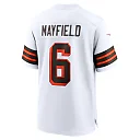 Zennovawear Men's Cleveland Browns Baker Mayfield White 1946 Collection Alternate Game Jersey