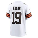 Zennovawear Men's Cleveland Browns Bernie Kosar White Retired Player Game Jersey