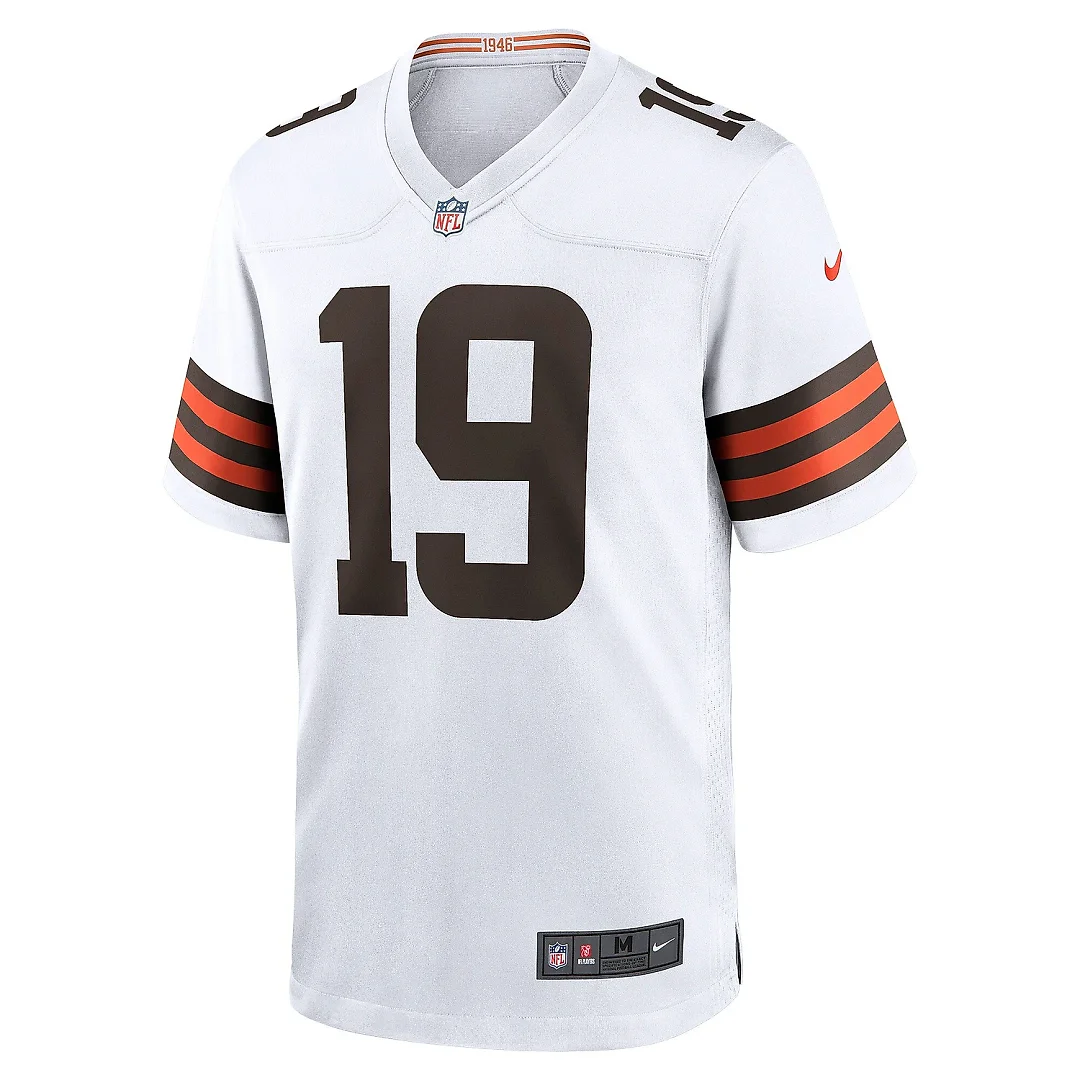 Zennovawear Men's Cleveland Browns Bernie Kosar White Retired Player Game Jersey