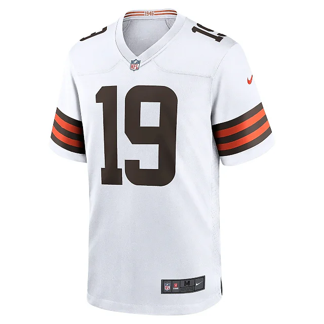Zennovawear Men's Cleveland Browns Bernie Kosar White Retired Player Game Jersey