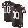 Zennovawear Men's Cleveland Browns Brown Vapor Elite Custom Jersey