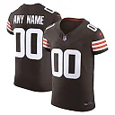 Zennovawear Men's Cleveland Browns Brown Vapor F.U.S.E. Elite Custom Jersey