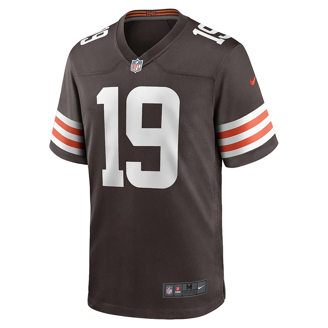 Zennovawear Men's Cleveland Browns Cedric Tillman Brown Game Jersey