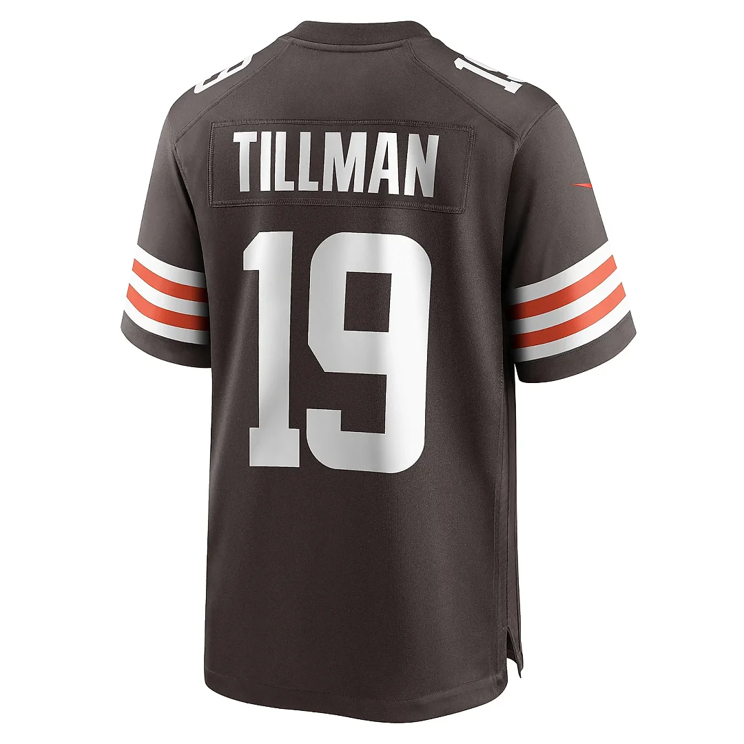 Zennovawear Men's Cleveland Browns Cedric Tillman Brown Game Jersey