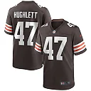 Zennovawear Men's Cleveland Browns Charley Hughlett Brown Game Jersey