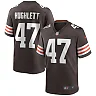Zennovawear Men's Cleveland Browns Charley Hughlett Brown Game Jersey