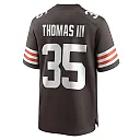 Zennovawear Men's Cleveland Browns Charlie Thomas Brown Team Game Jersey