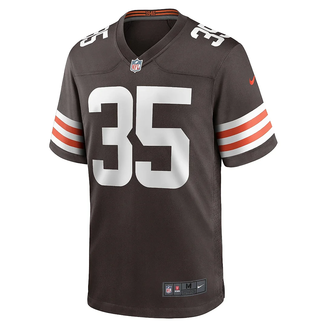 Zennovawear Men's Cleveland Browns Charlie Thomas Brown Team Game Jersey