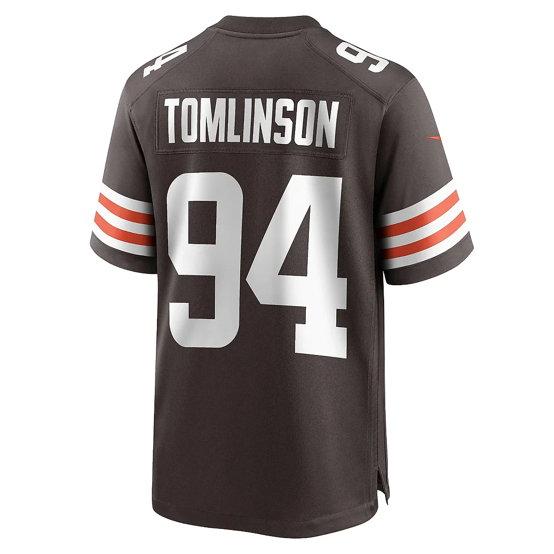 Zennovawear Men's Cleveland Browns Dalvin Tomlinson Brown Game Player Jersey
