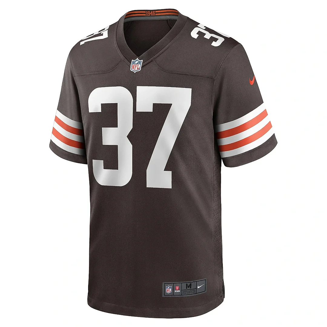 Zennovawear Men's Cleveland Browns D'Anthony Bell Brown Game Player Jersey