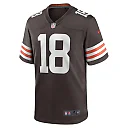 Zennovawear Men's Cleveland Browns David Bell Brown Game Jersey
