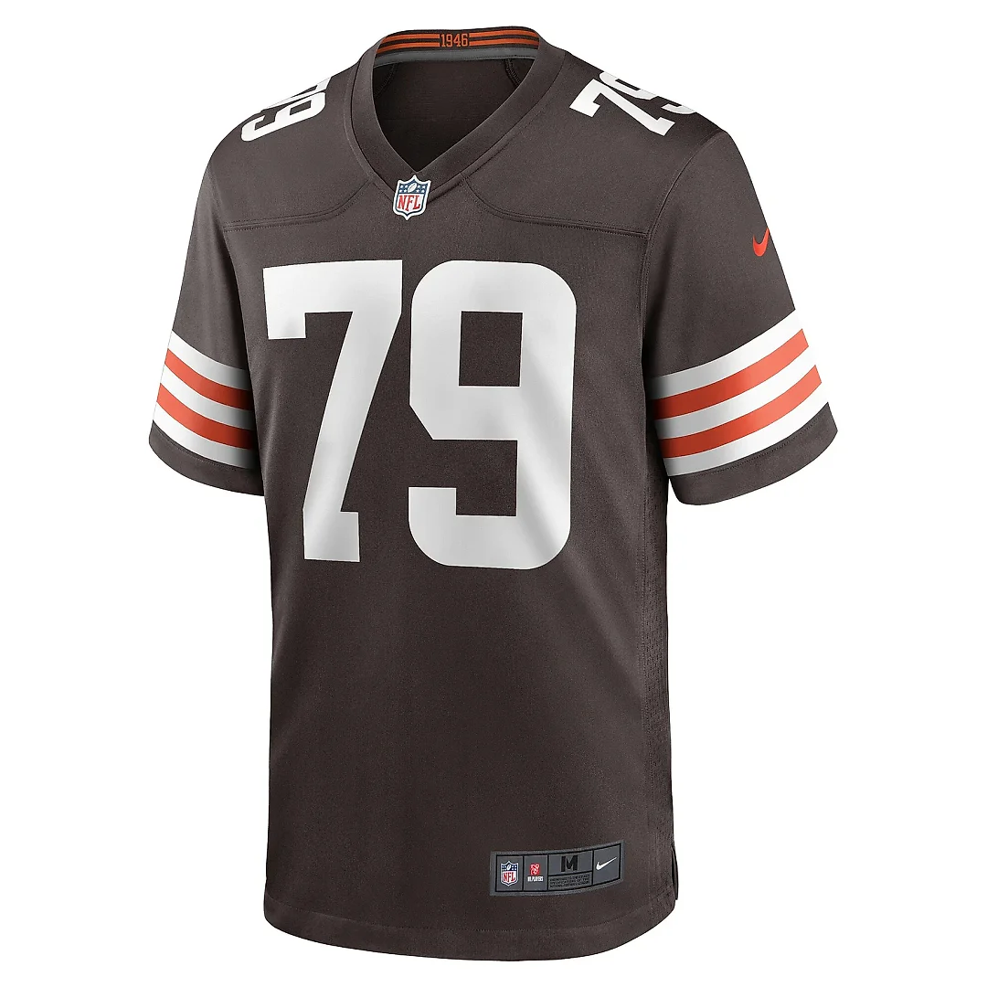 Zennovawear Men's Cleveland Browns Dawand Jones Brown Team Game Jersey