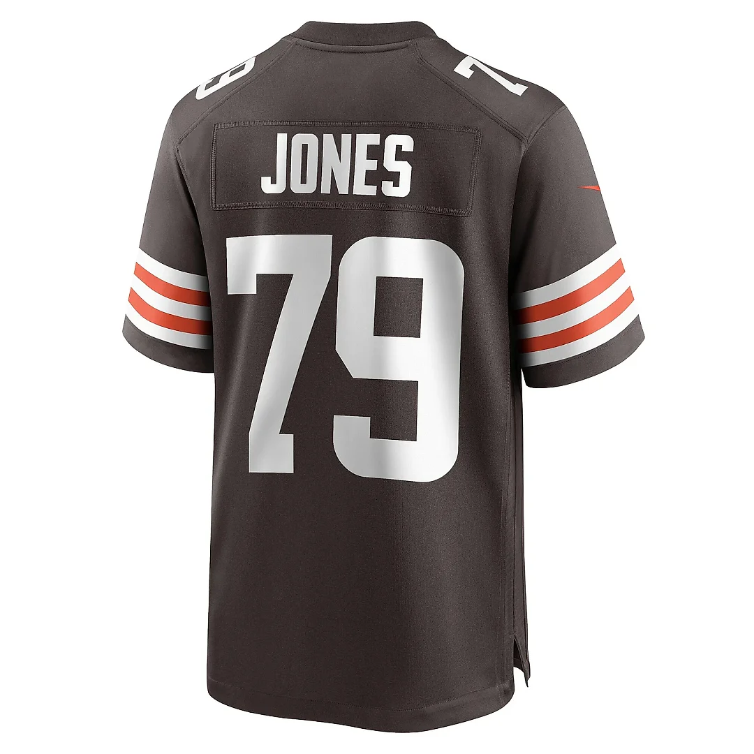 Zennovawear Men's Cleveland Browns Dawand Jones Brown Team Game Jersey
