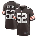 Zennovawear Men's Cleveland Browns Dawson Deaton Brown Game Player Jersey